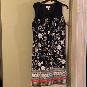 Floral sleeveless dress. Ann Taylor loft size 6
